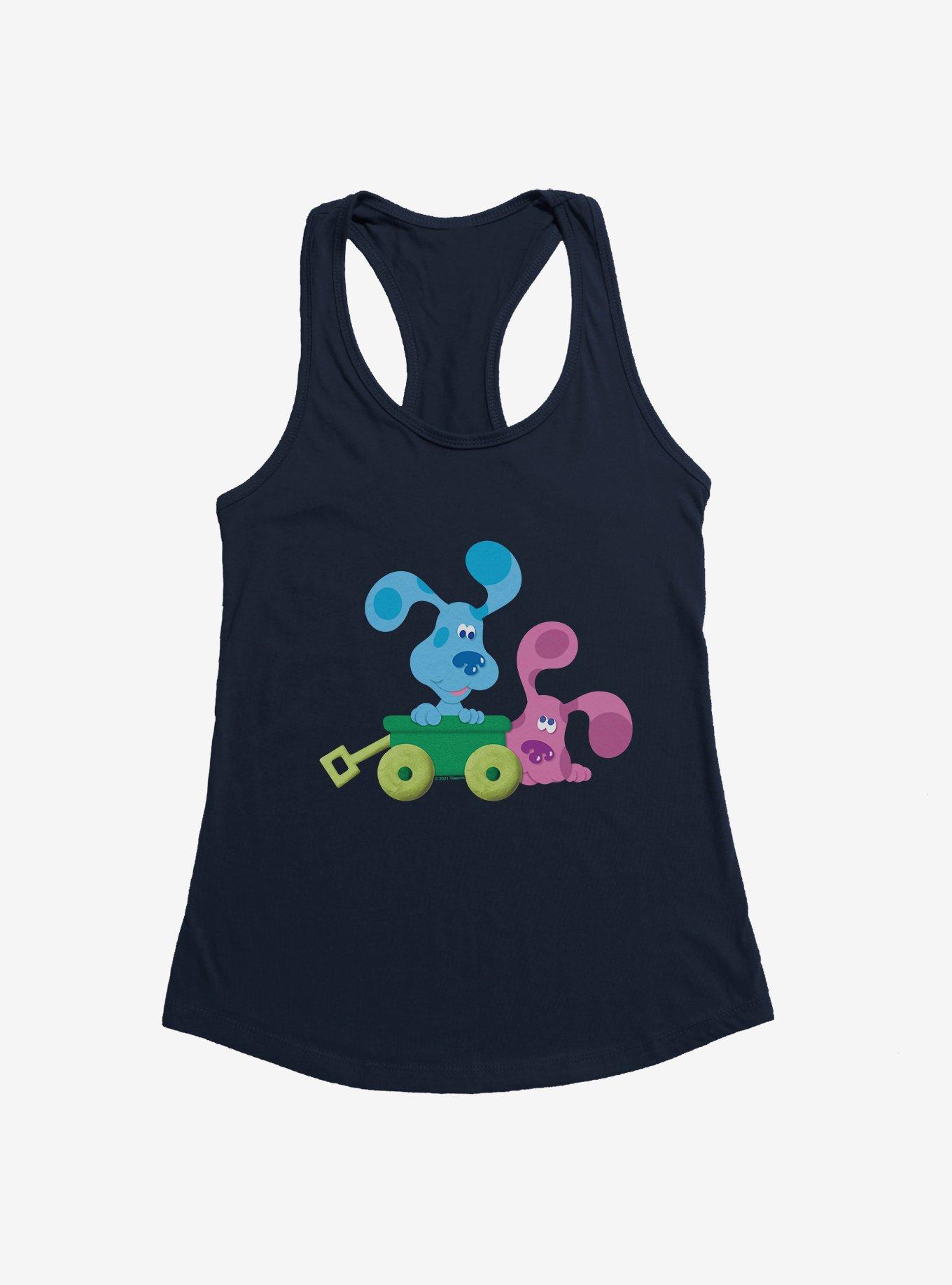 Blue's Clues Magenta And Blue Wagon Ride Girls Tank, NAVY, hi-res