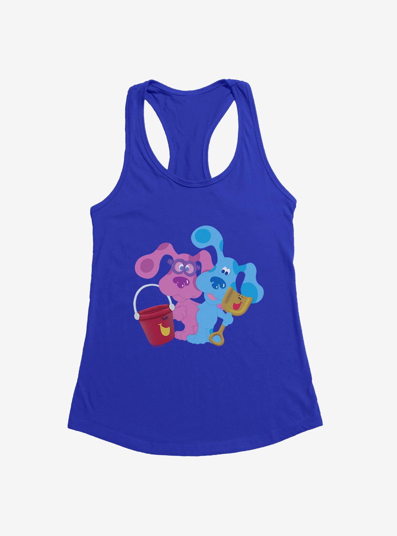Blue's Clues Magenta And Shovel And Pail Playtime Girls Tank, ROYAL BLUE, hi-res