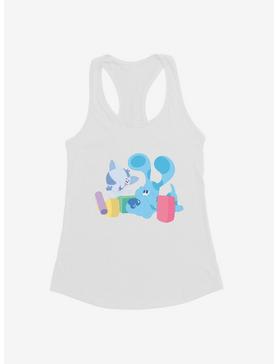 Blue's Clues Periwinkle And Blue Playtime Girls Tank, WHITE, hi-res