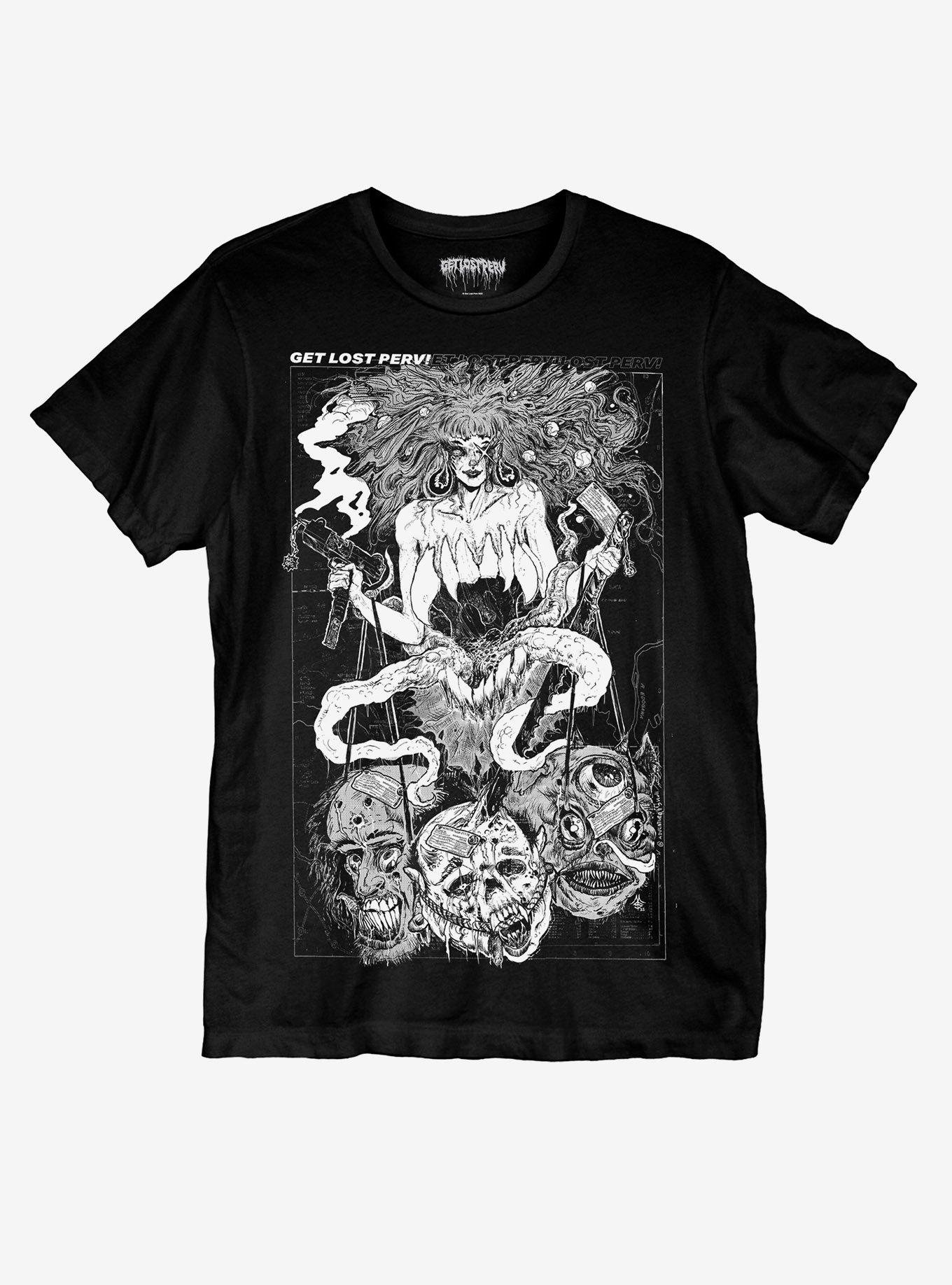 Get Lost Perv Torso Heads T-Shirt, MULTI, hi-res