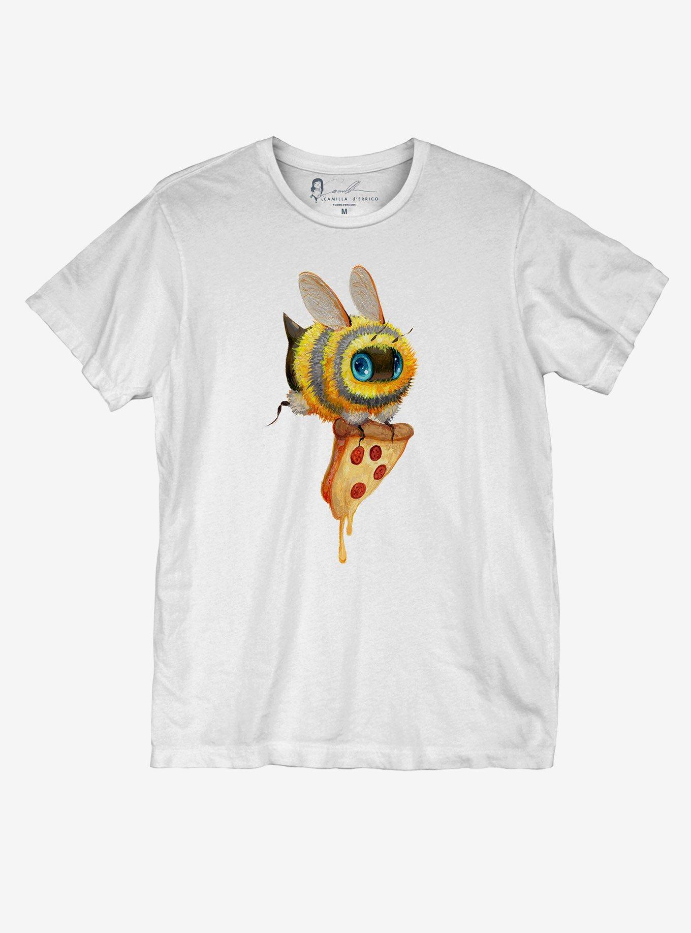 Pizza Deliver-Bee T-Shirt By Camilla d'Errico, MULTI, hi-res