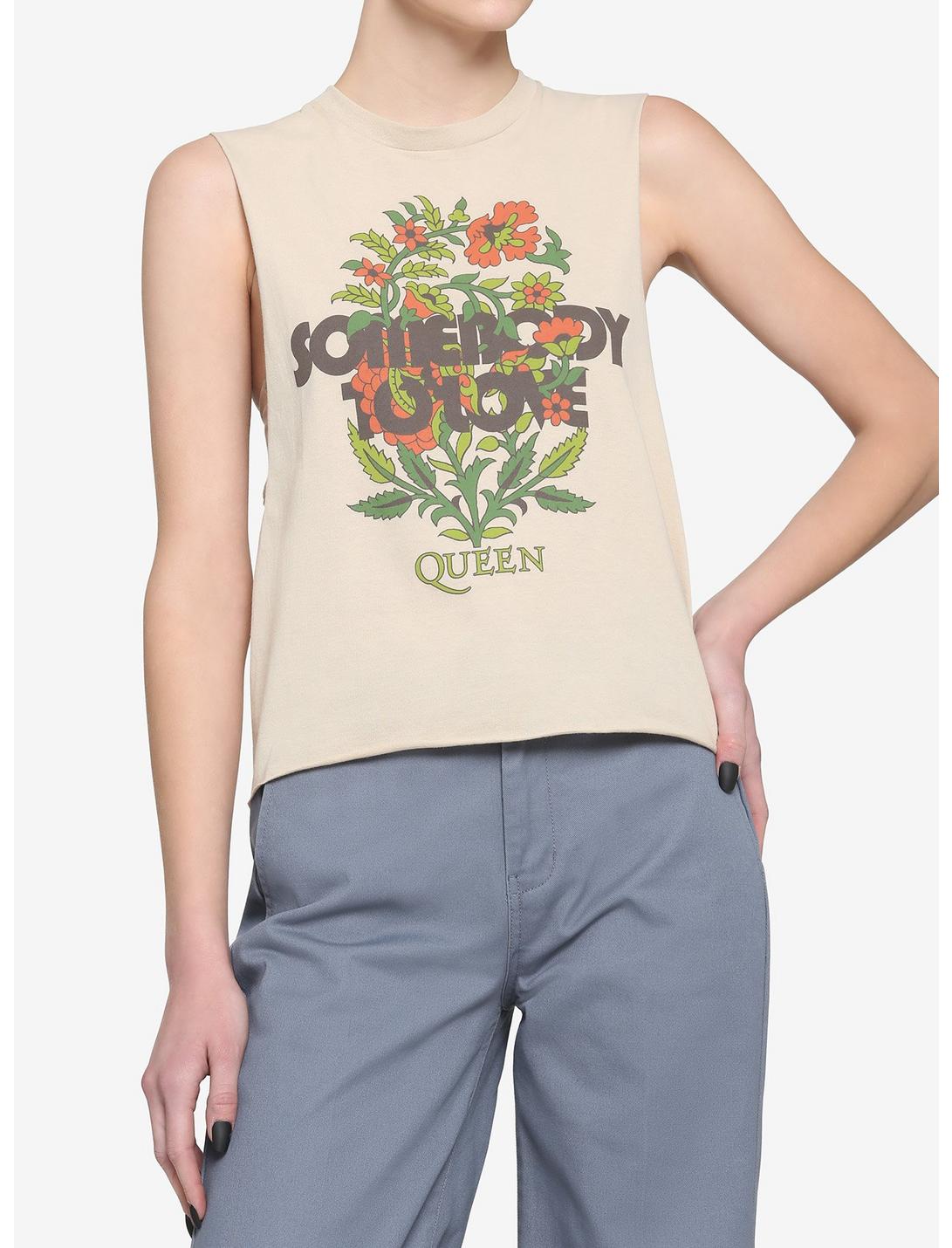 Queen Somebody To Love Girls Muscle Tank Top, CREAM, hi-res