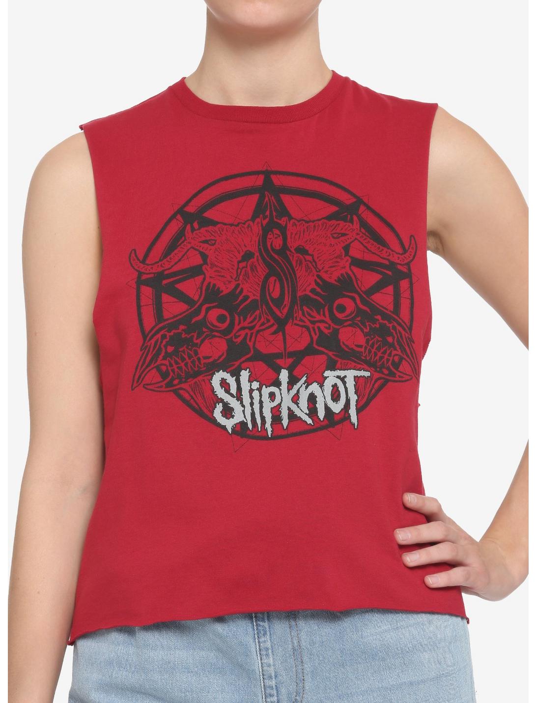 Slipknot Mirrored Girls Crop Muscle Tank Top | Hot Topic