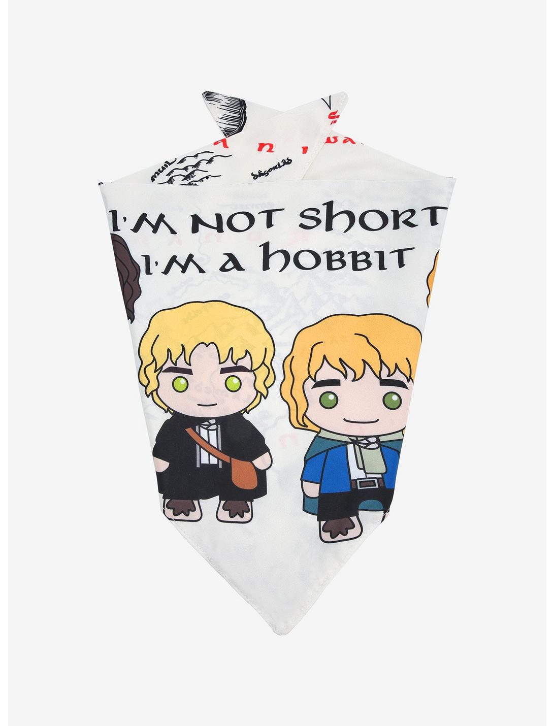The Lord of the Rings I’m a Hobbit Reversible Pet Bandana - BoxLunch Exclusive, MULTI, hi-res