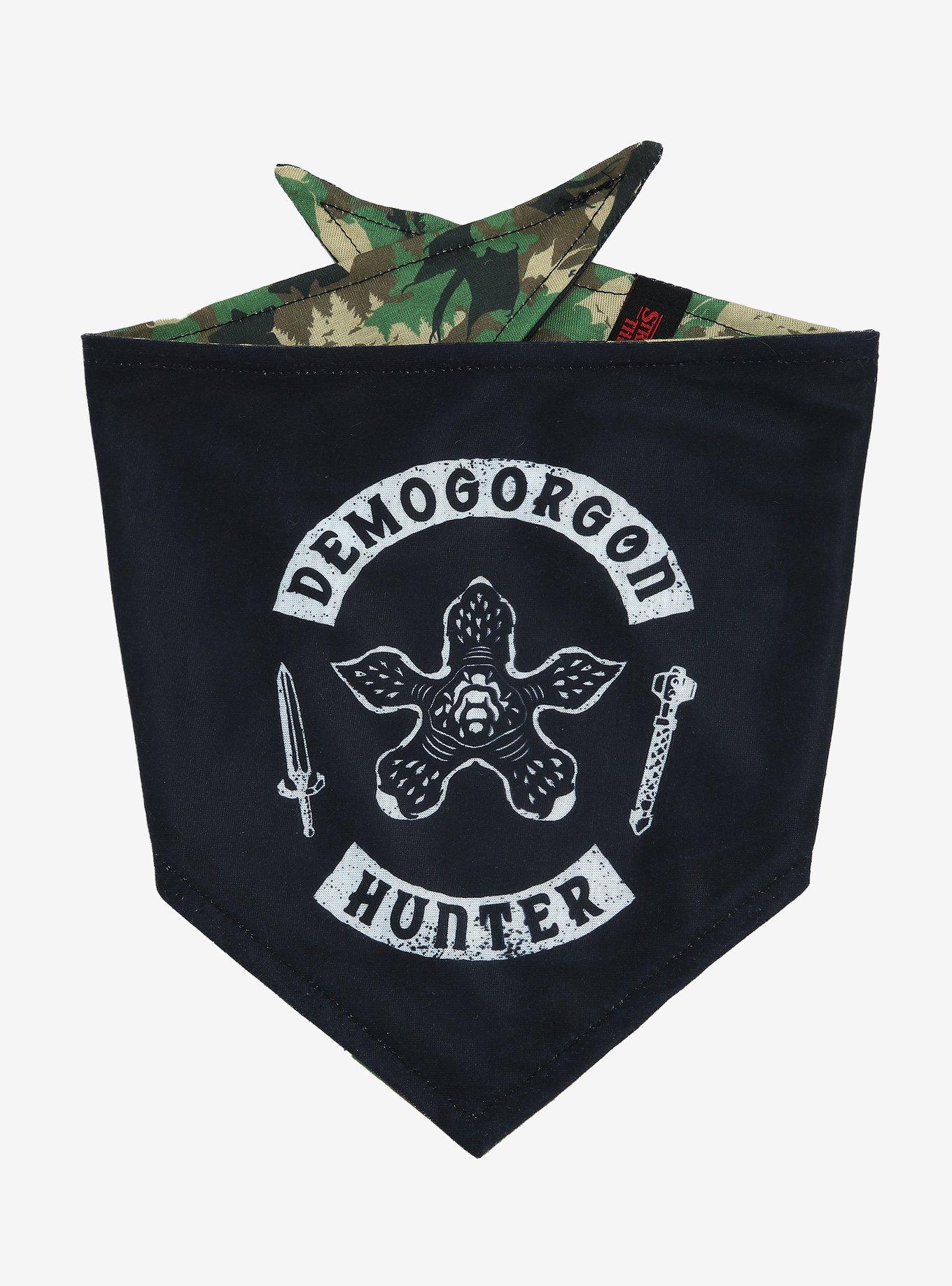 Stranger Things Demogorgon Hunter Reversible Pet Bandana - BoxLunch Exclusive, MULTI, hi-res