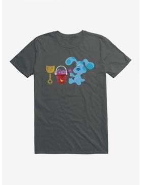 Blue's Clues Shovel And Pail Flower Picking T-Shirt, CHARCOAL, hi-res