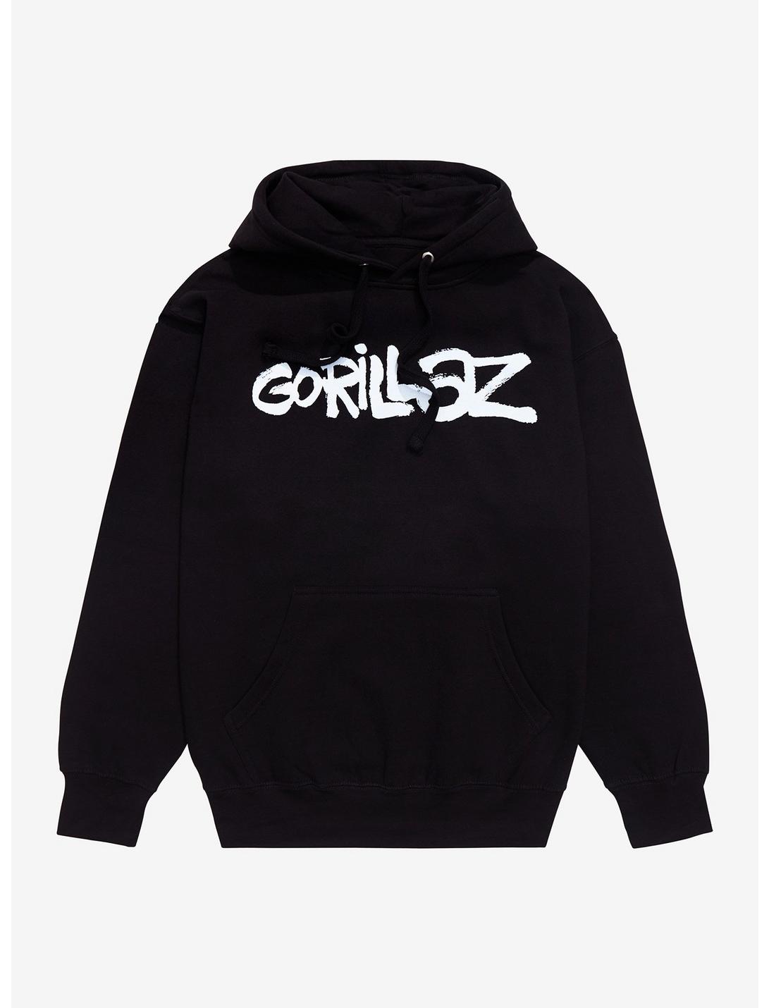 Gorillaz Logo Girls Hoodie, BLACK, hi-res