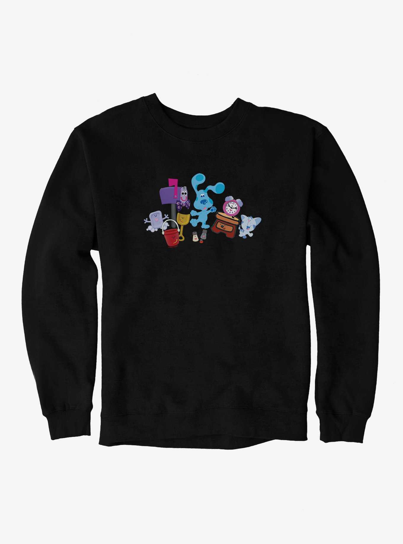 Hot Topic Blue's Clues Periwinkle And Blue Surprise Sweatshirt