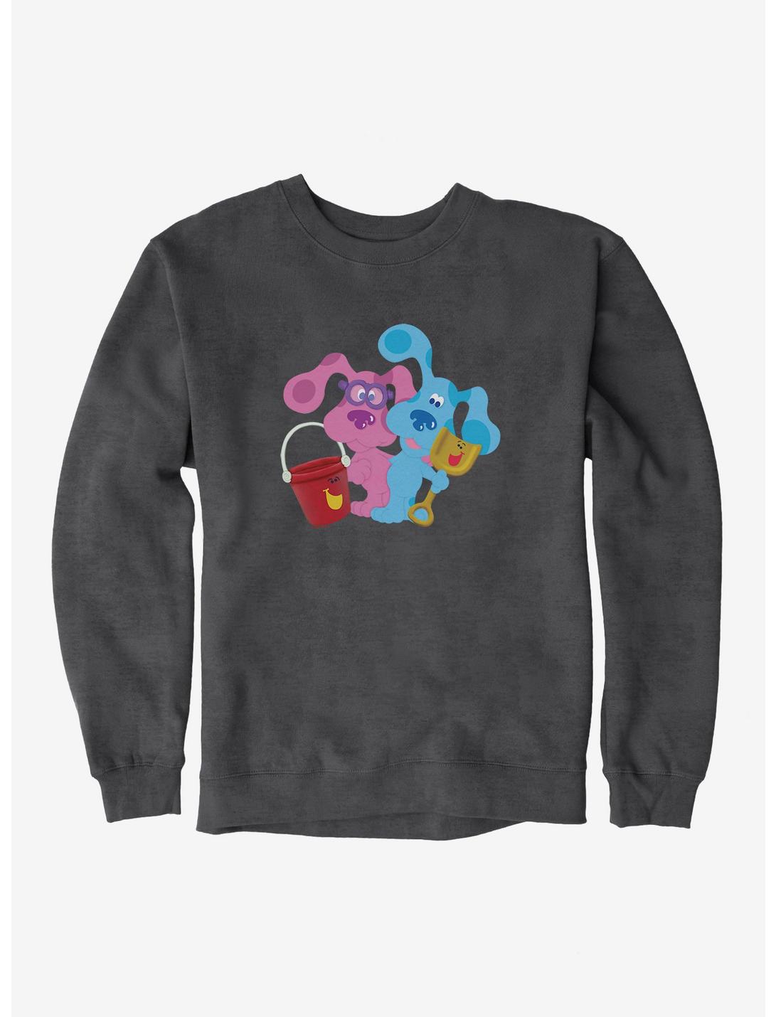 Blue's Clues Magenta And Shovel And Pail Playtime Sweatshirt, CHARCOAL HEATHER, hi-res