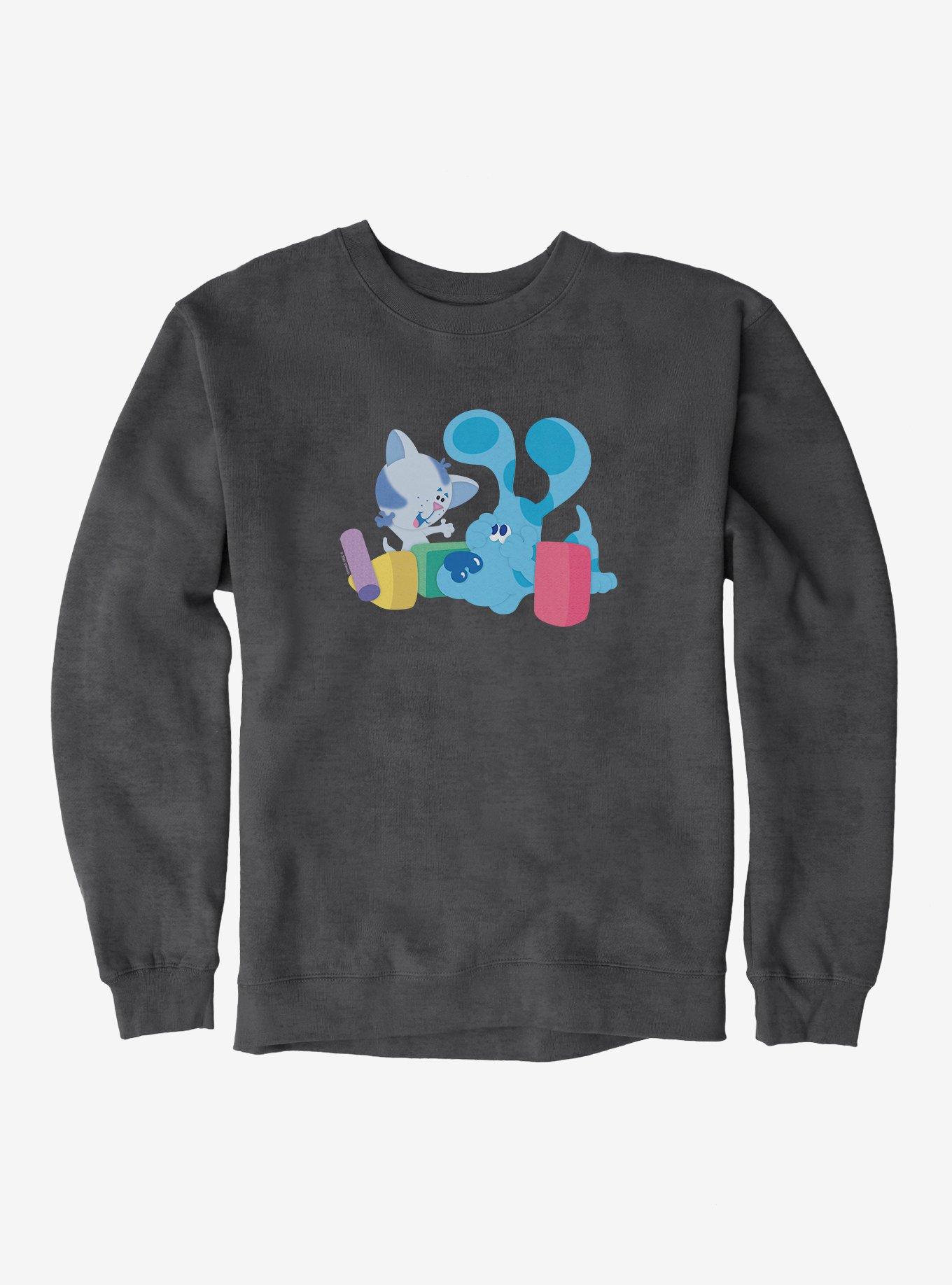 Blue's Clues Periwinkle And Blue Playtime Sweatshirt, CHARCOAL HEATHER, hi-res