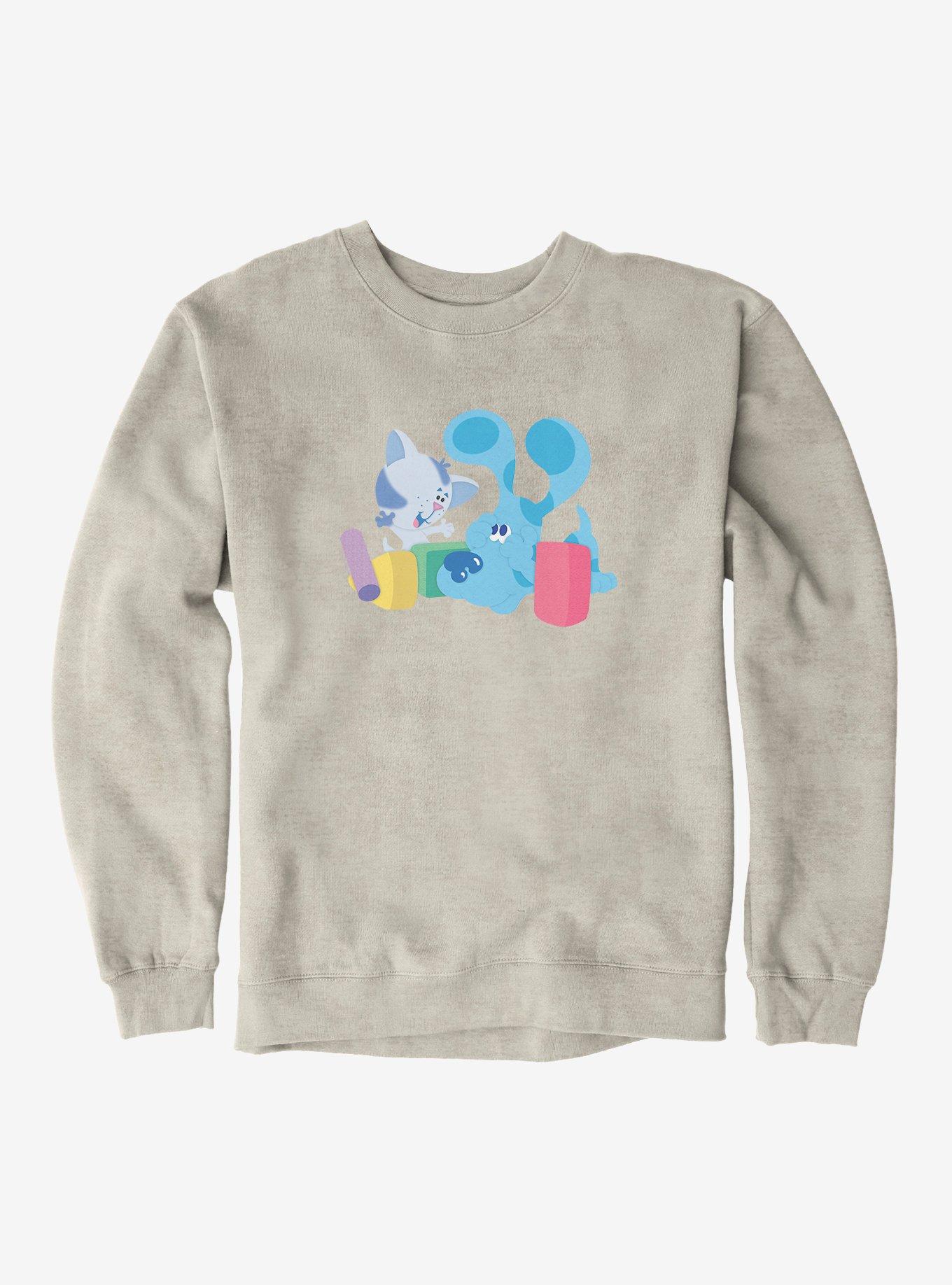 Blue's Clues Periwinkle And Blue Playtime Sweatshirt, OATMEAL HEATHER, hi-res