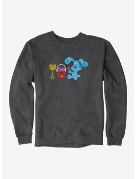Blue's Clues Shovel And Pail Flower Picking Sweatshirt, CHARCOAL HEATHER, hi-res