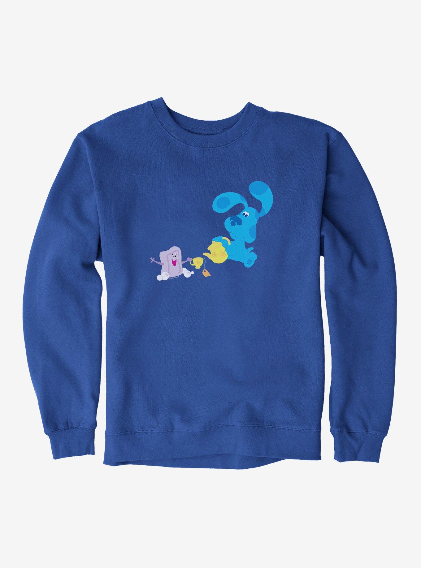 Blue's Clues Slippery Soap And Blue Teatime Sweatshirt, ROYAL BLUE, hi-res