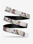Disney Beauty And The Beast Belle Flowers Youth Seatbelt Belt, , hi-res