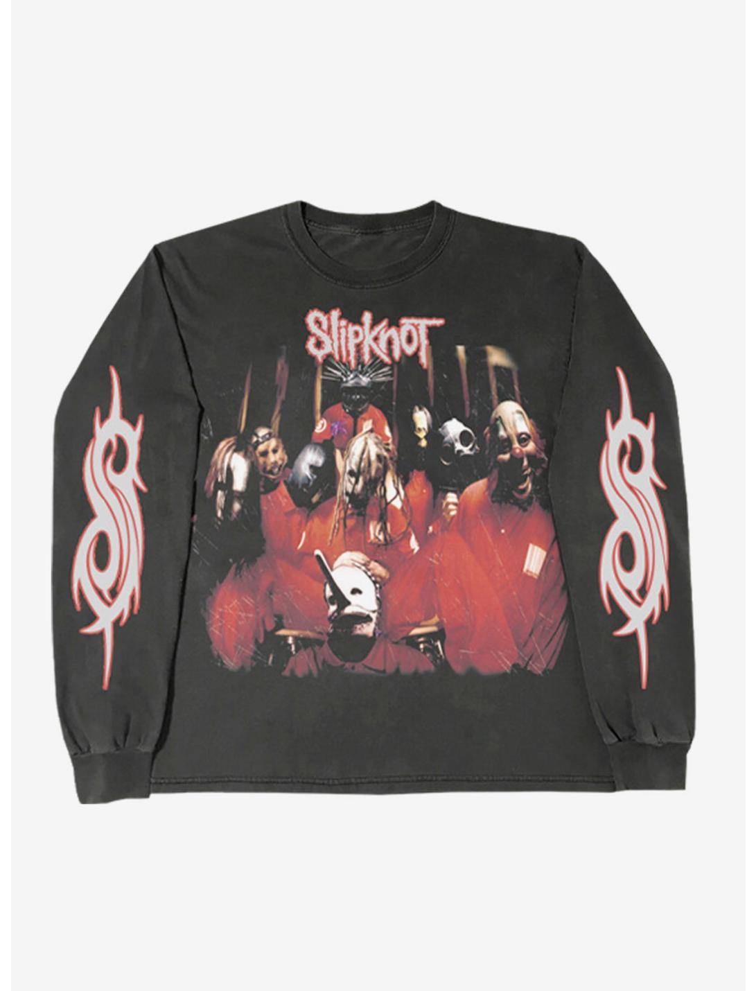 Slipknot Spit It Out Long-Sleeve T-Shirt, BLACK, hi-res