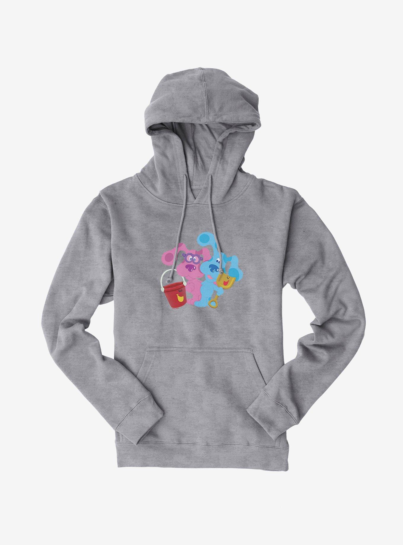 Blue's Clues Magenta And Shovel And Pail Playtime Hoodie, HEATHER GREY, hi-res