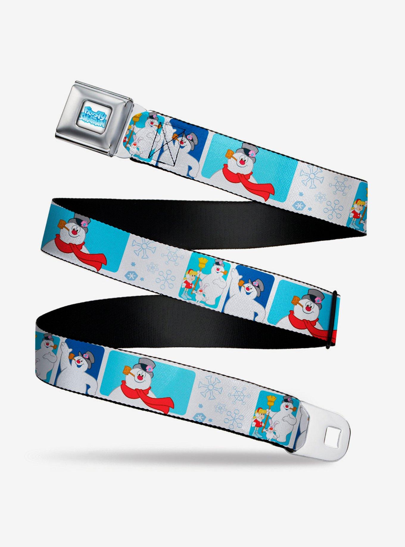 Frosty The Snowman Snowflakes Youth Seatbelt Belt, , hi-res