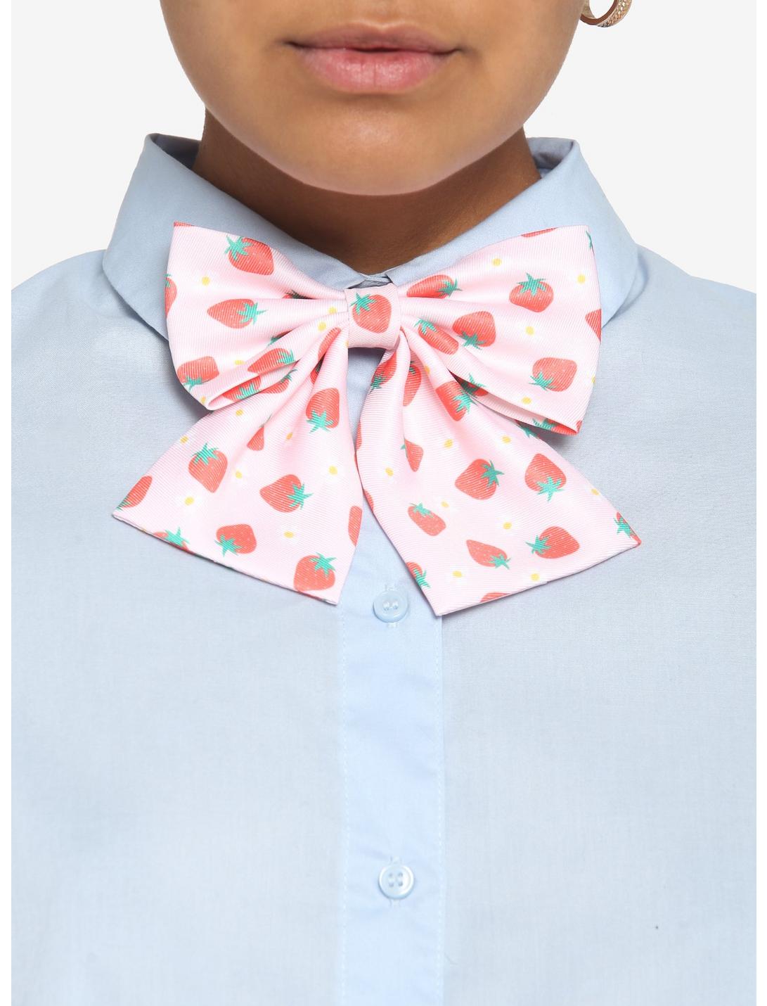 Strawberry Oversized Bow Tie, , hi-res