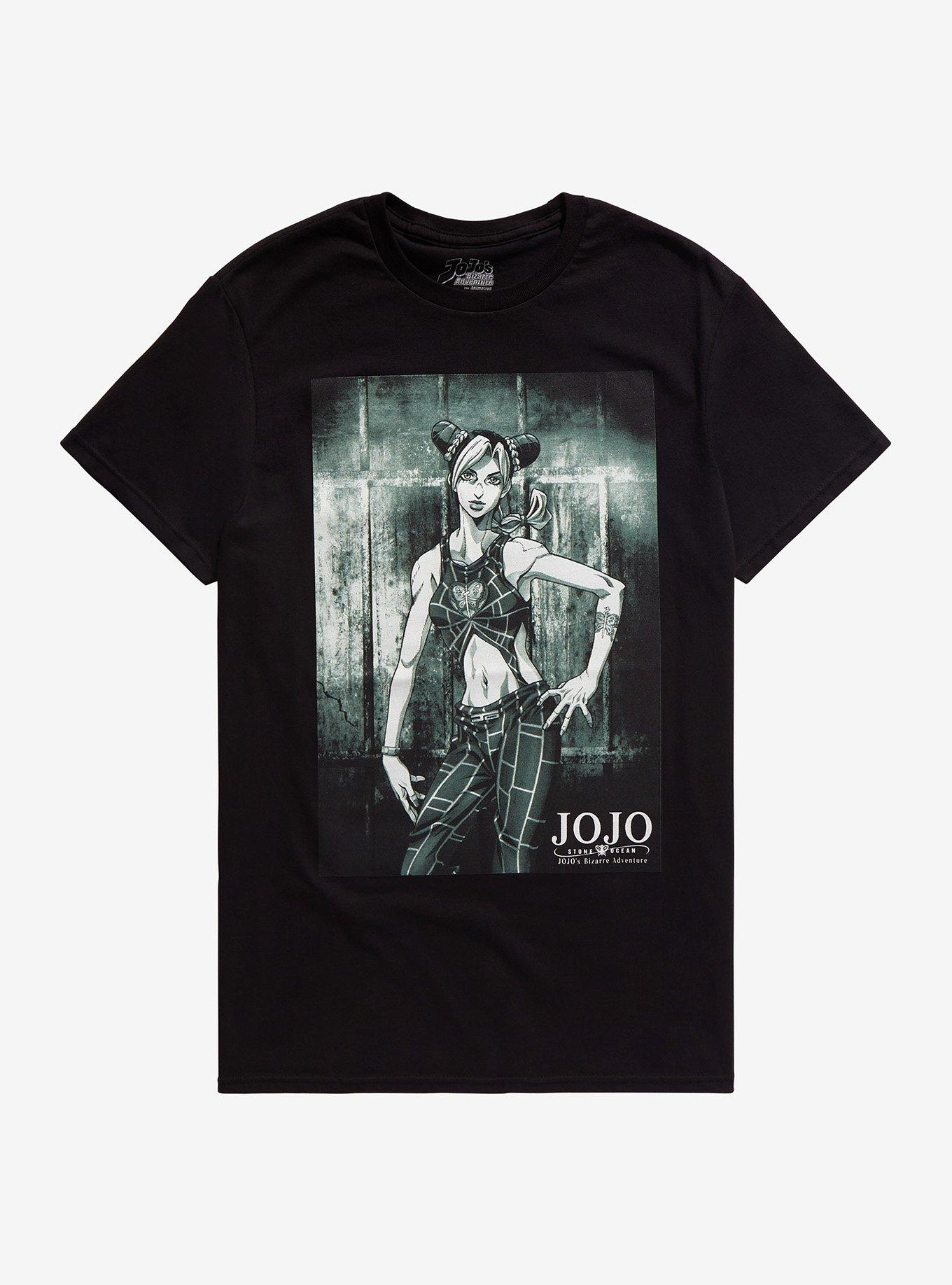JoJo's Bizarre Adventure: Stone Ocean Jolyne Black & White Portrait T-Shirt, MULTI, hi-res