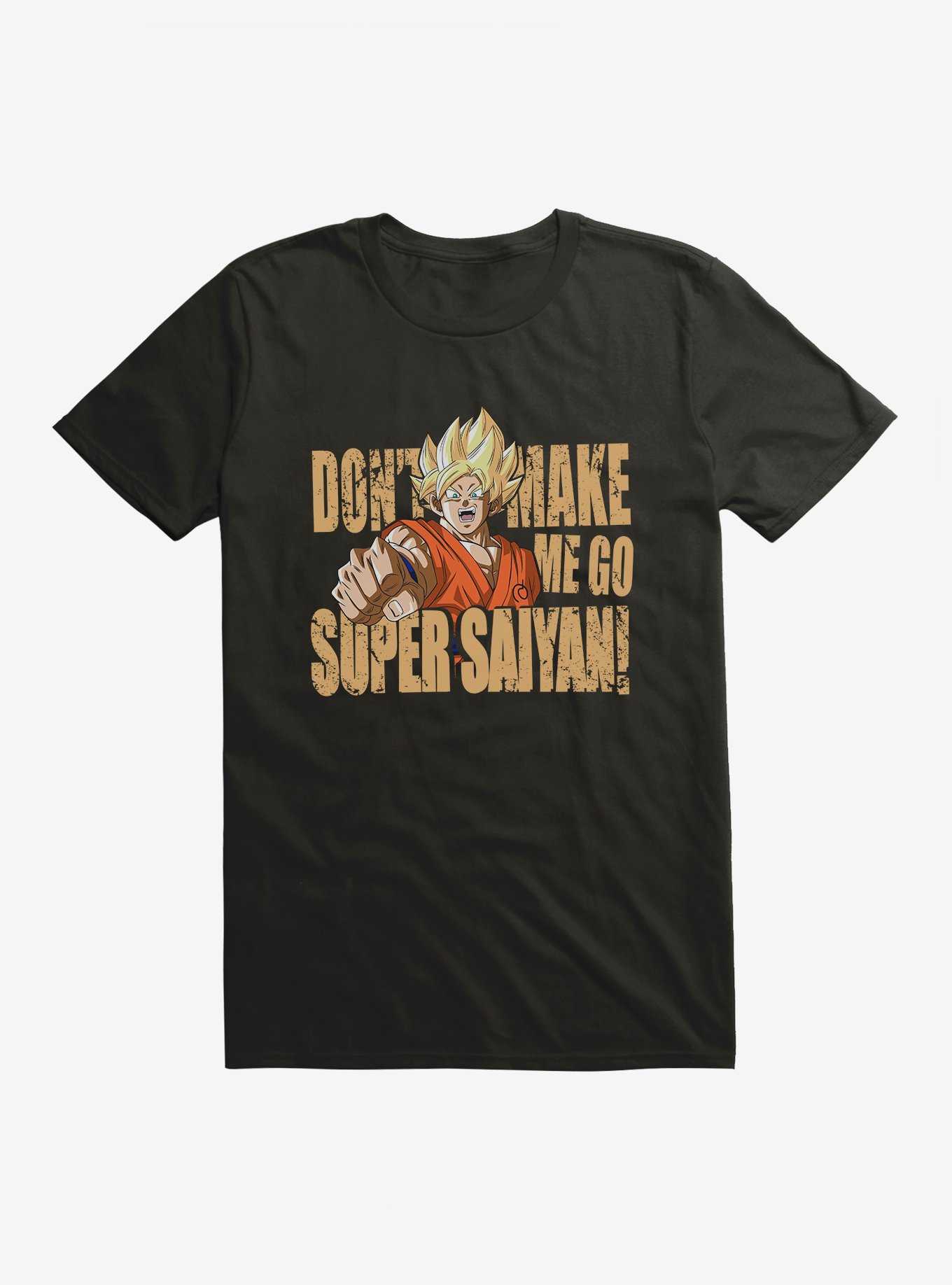 Dragon Ball Super Don't Make Me Go Saiyan Extra Soft T-Shirt, , hi-res