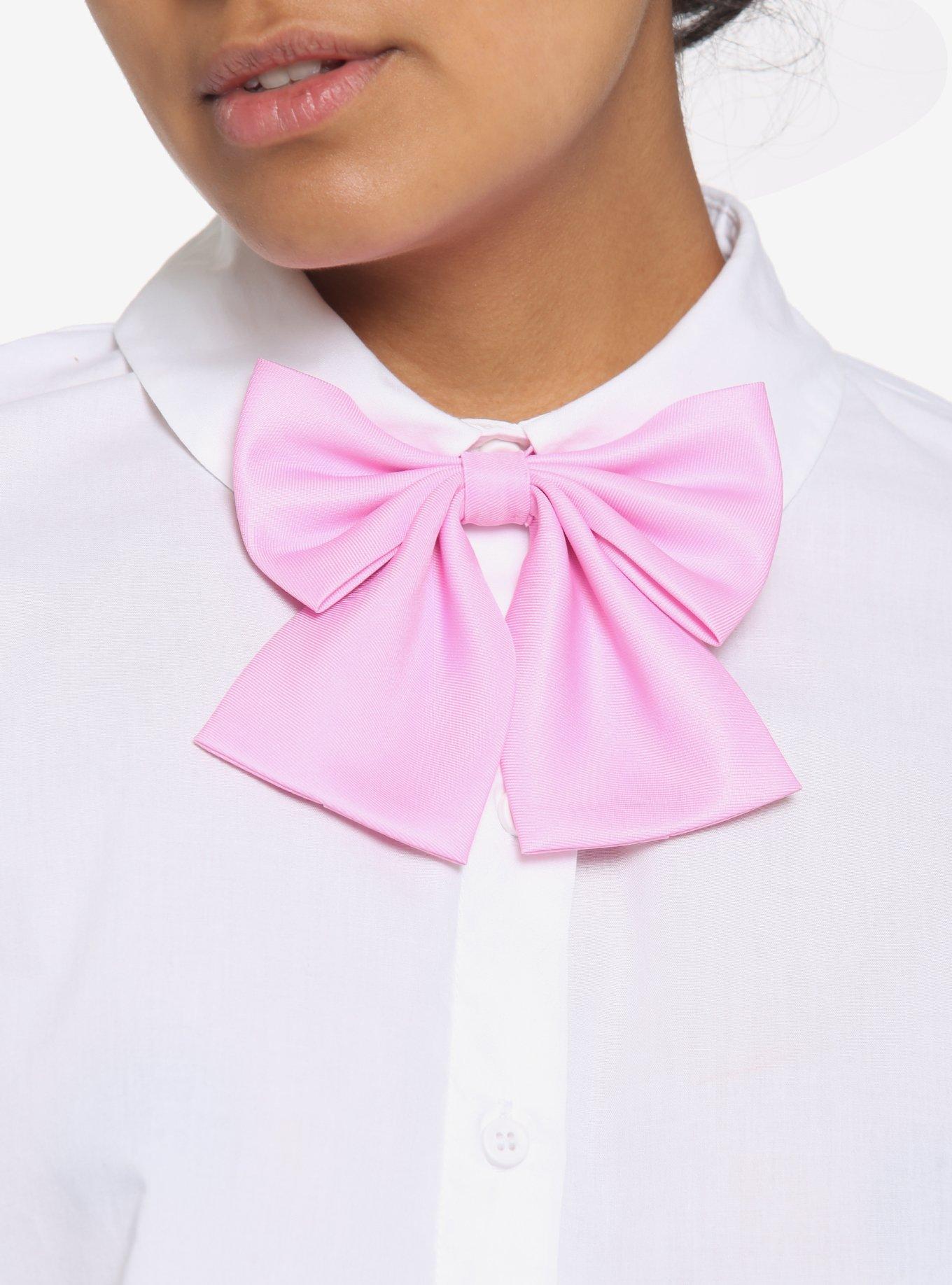 Pastel Pink Oversized Bow Tie Hot Topic