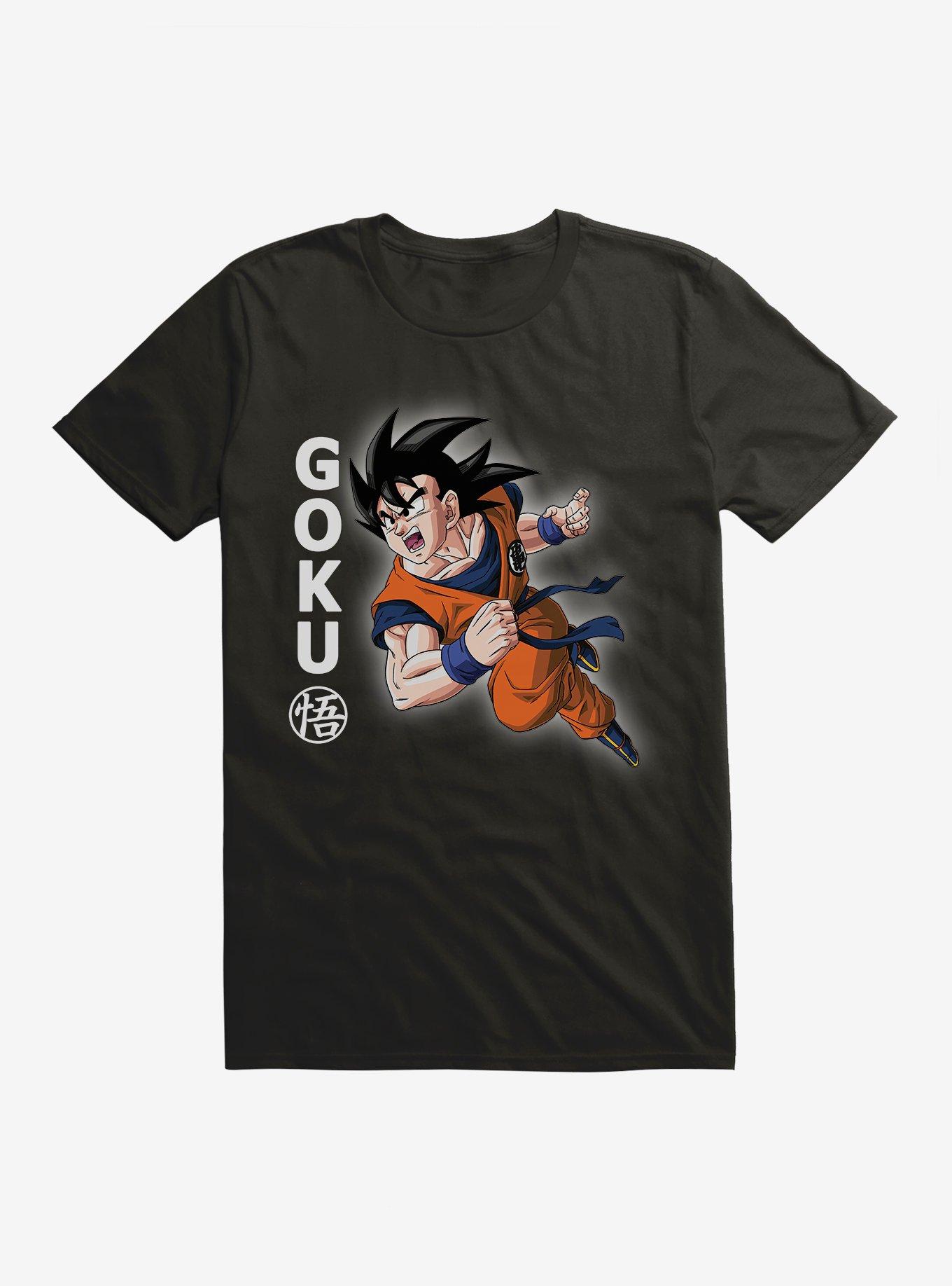 Dragon Ball Z Goku Flying Extra Soft T-Shirt, BLACK, hi-res