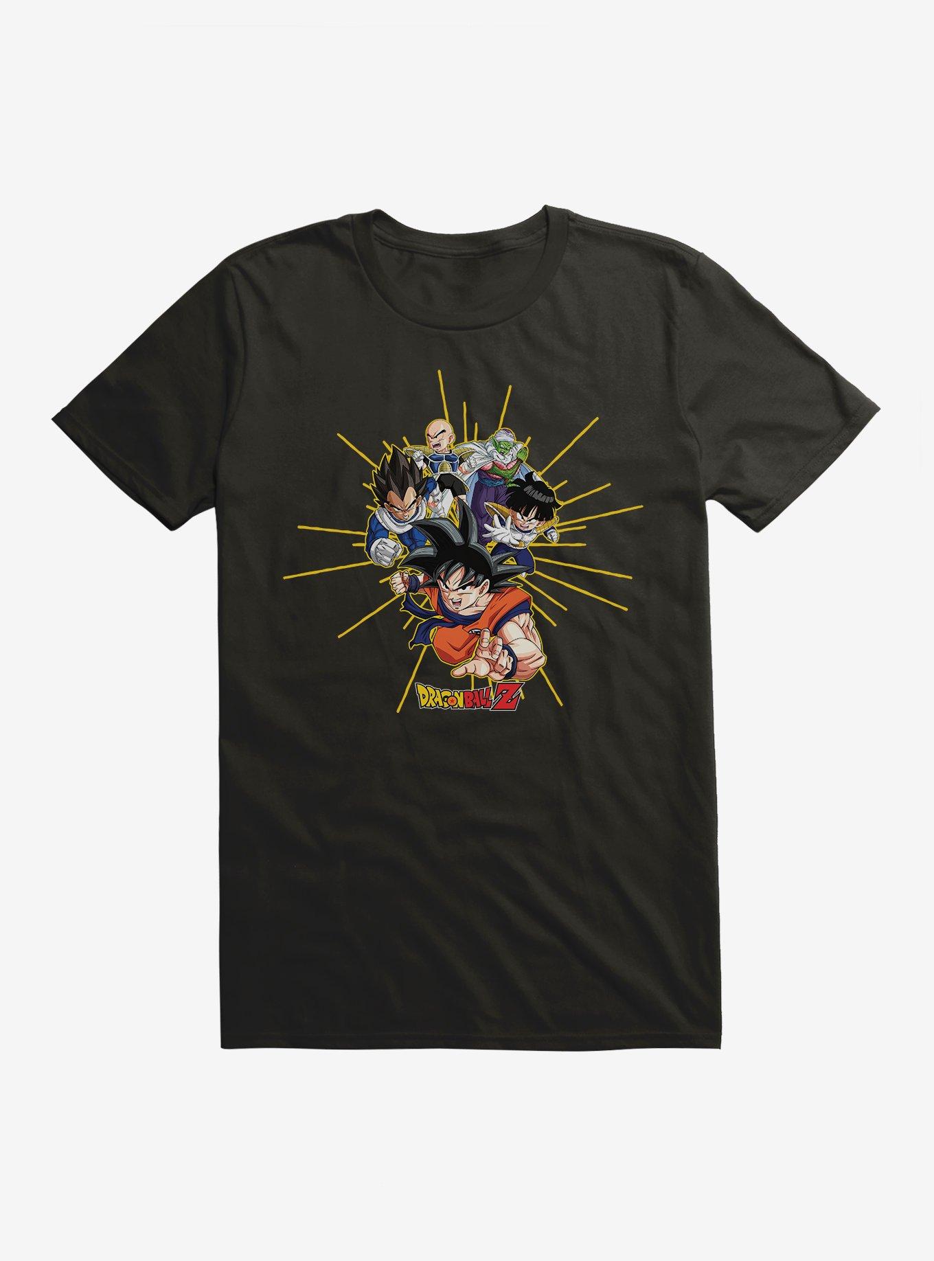 Dragon Ball Z Team Attack Extra Soft T-Shirt, BLACK, hi-res
