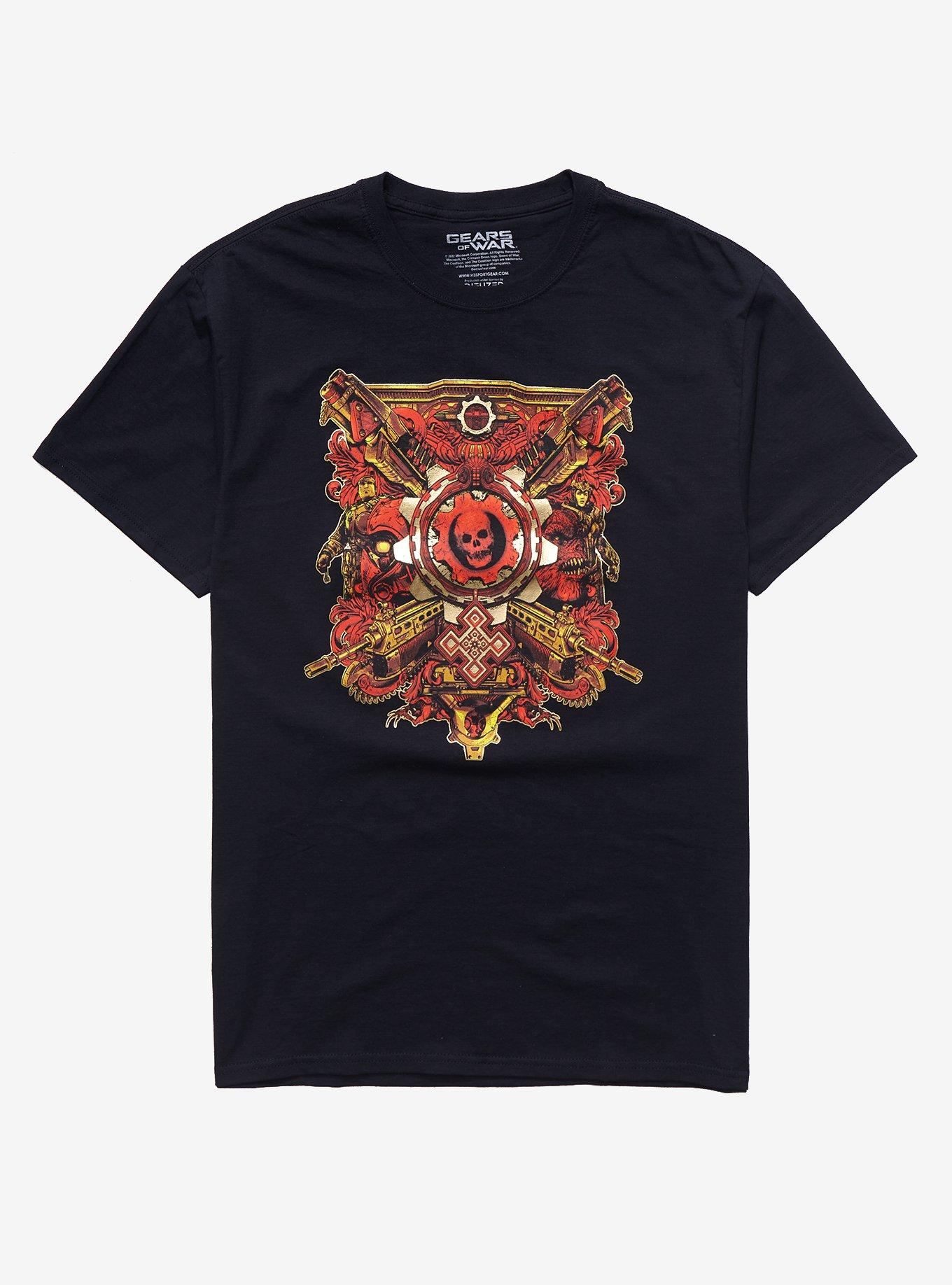 Gears Of War Golden Guns T-Shirt, BLACK, hi-res