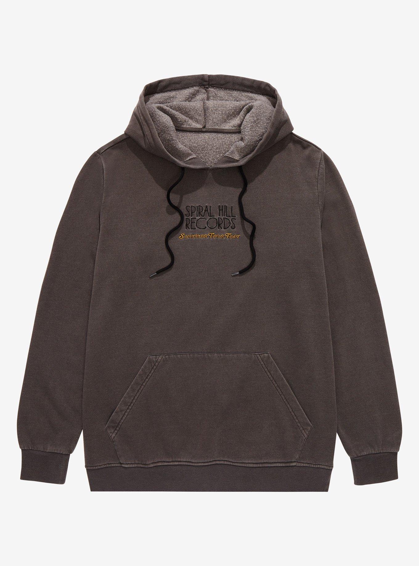 Disney The Nightmare Before Christmas Spiral Hills Records Women's Hoodie - BoxLunch Exclusive, GREY, hi-res