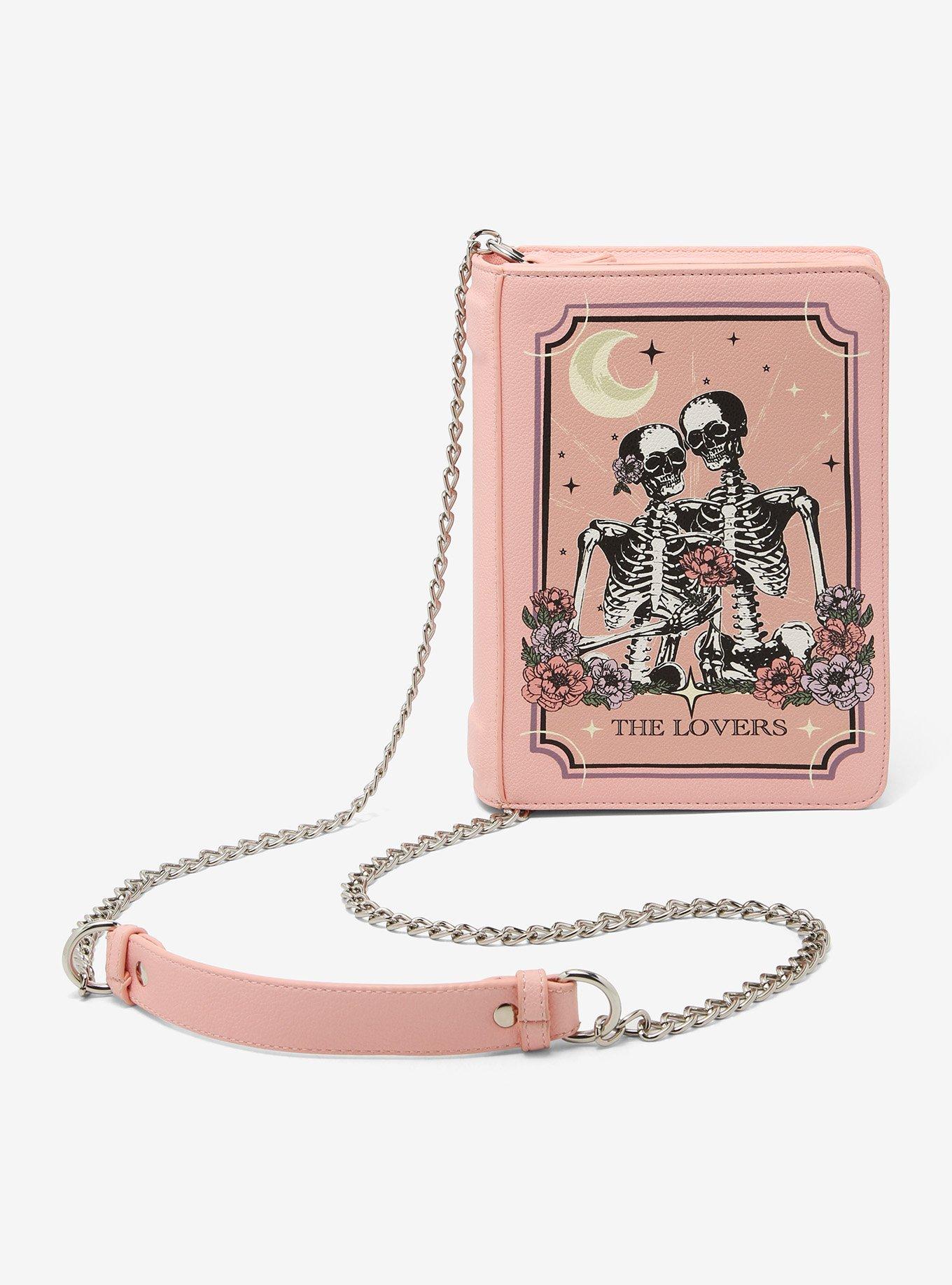 Skeleton Lovers Tarot Card Crossbody Bag