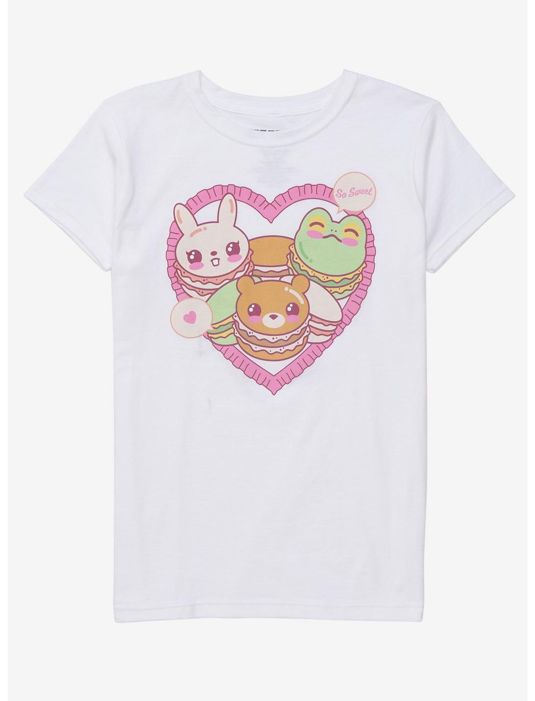 Macaron Animals Girls T-Shirt, MULTI, hi-res