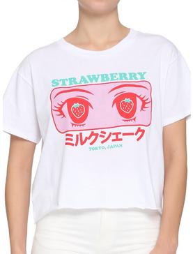 Strawberry Eyes Girls Crop T-Shirt, , hi-res