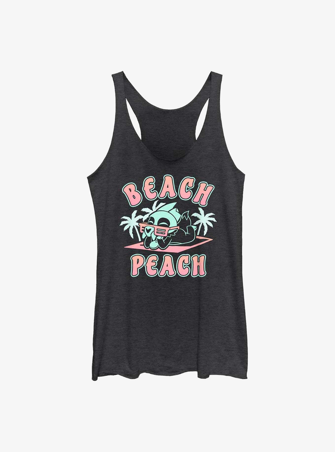 Disney The Owl House Beach Peach Girls Tank, BLK HTR, hi-res