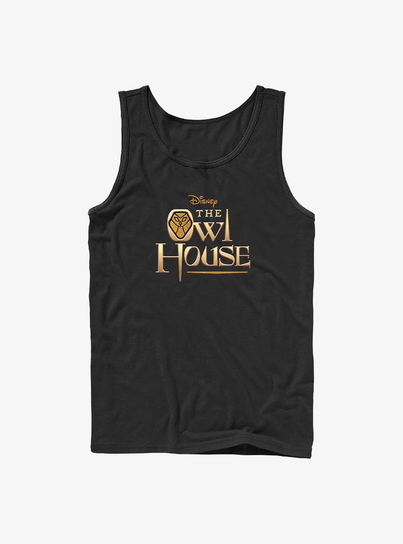 Disney The Owl House Gold Logo Tank, BLACK, hi-res