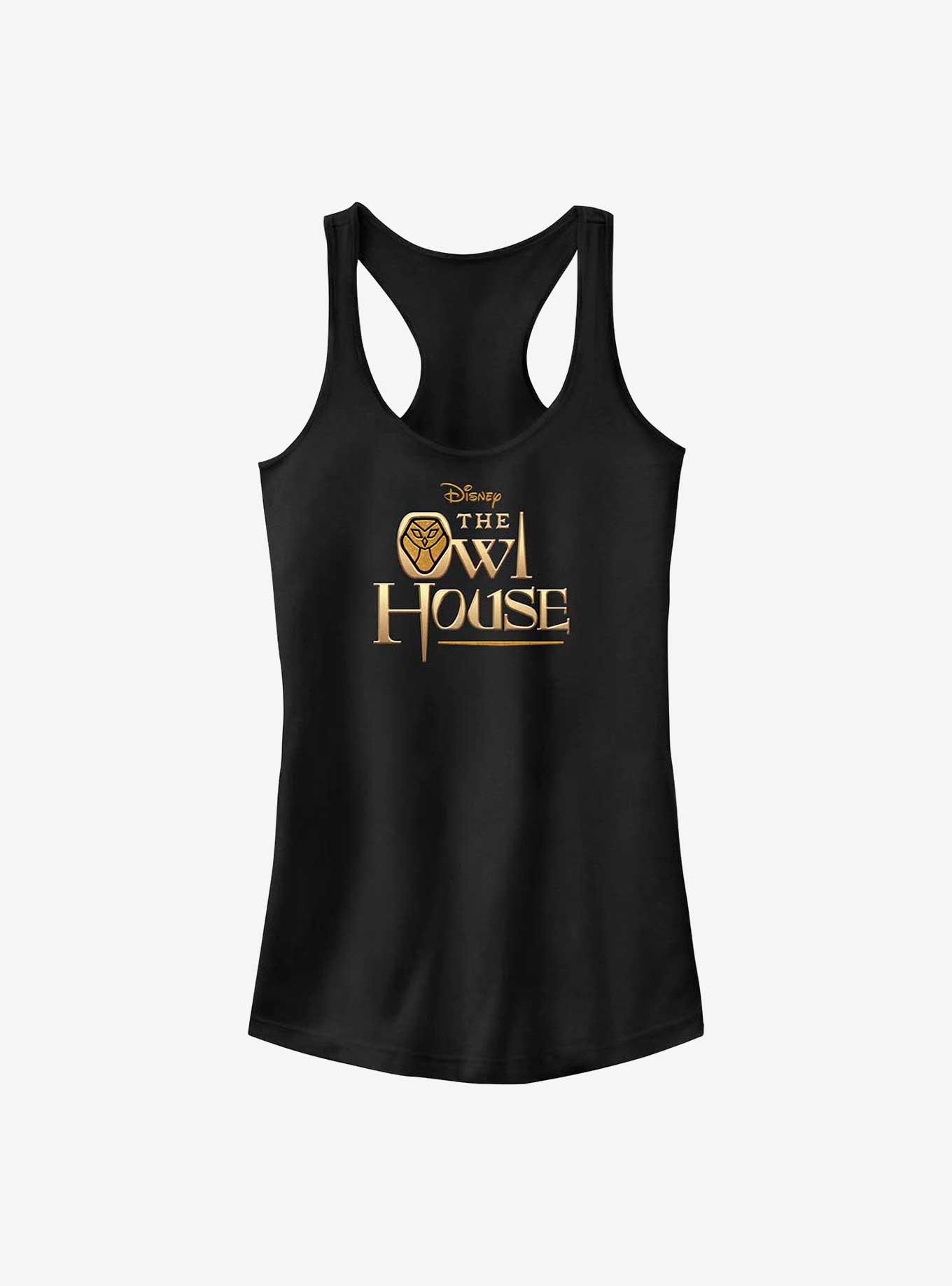 Disney The Owl House Gold Logo Girls Tank, BLACK, hi-res