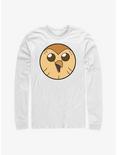 Disney The Owl House Hooty Face Solid Long-Sleeve T-Shirt, WHITE, hi-res
