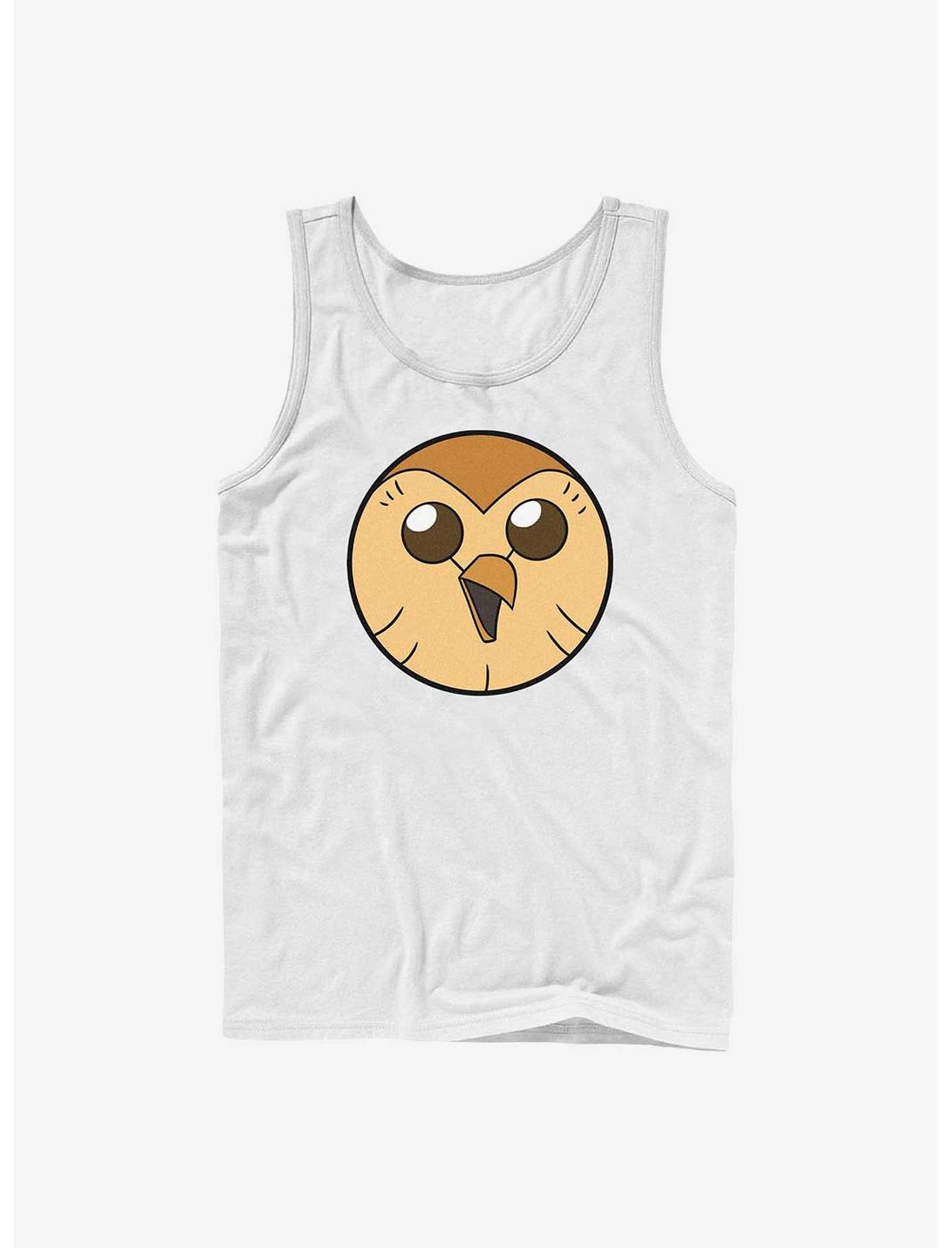 Disney The Owl House Solide Hooty Face Tank, WHITE, hi-res