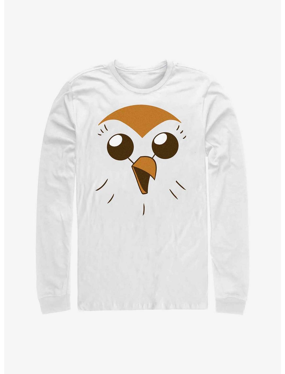Disney The Owl House Hooty Face Long-Sleeve T-Shirt, WHITE, hi-res