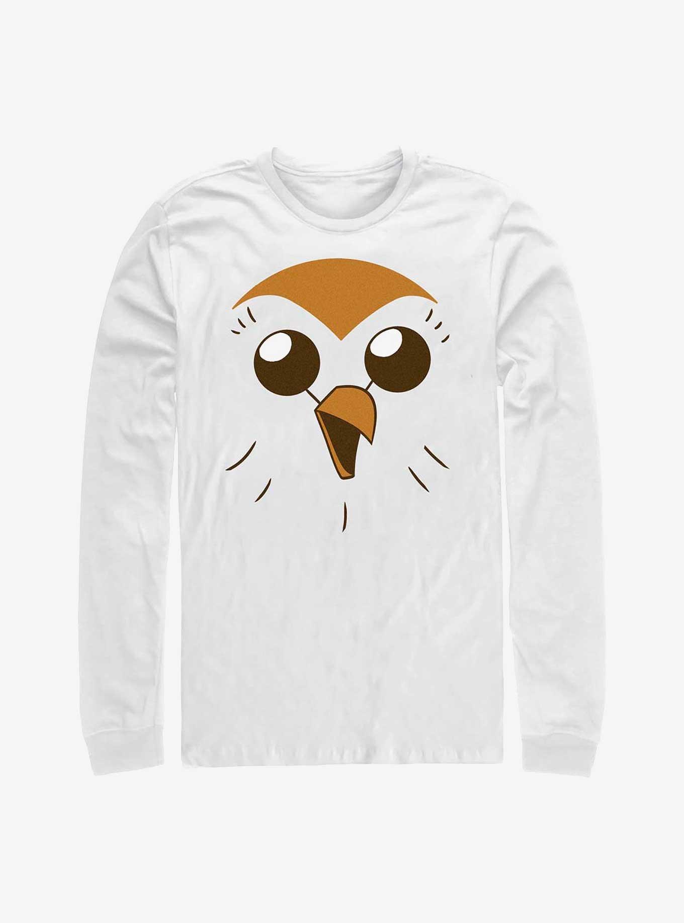 Disney The Owl House Hooty Face Long-Sleeve T-Shirt, WHITE, hi-res