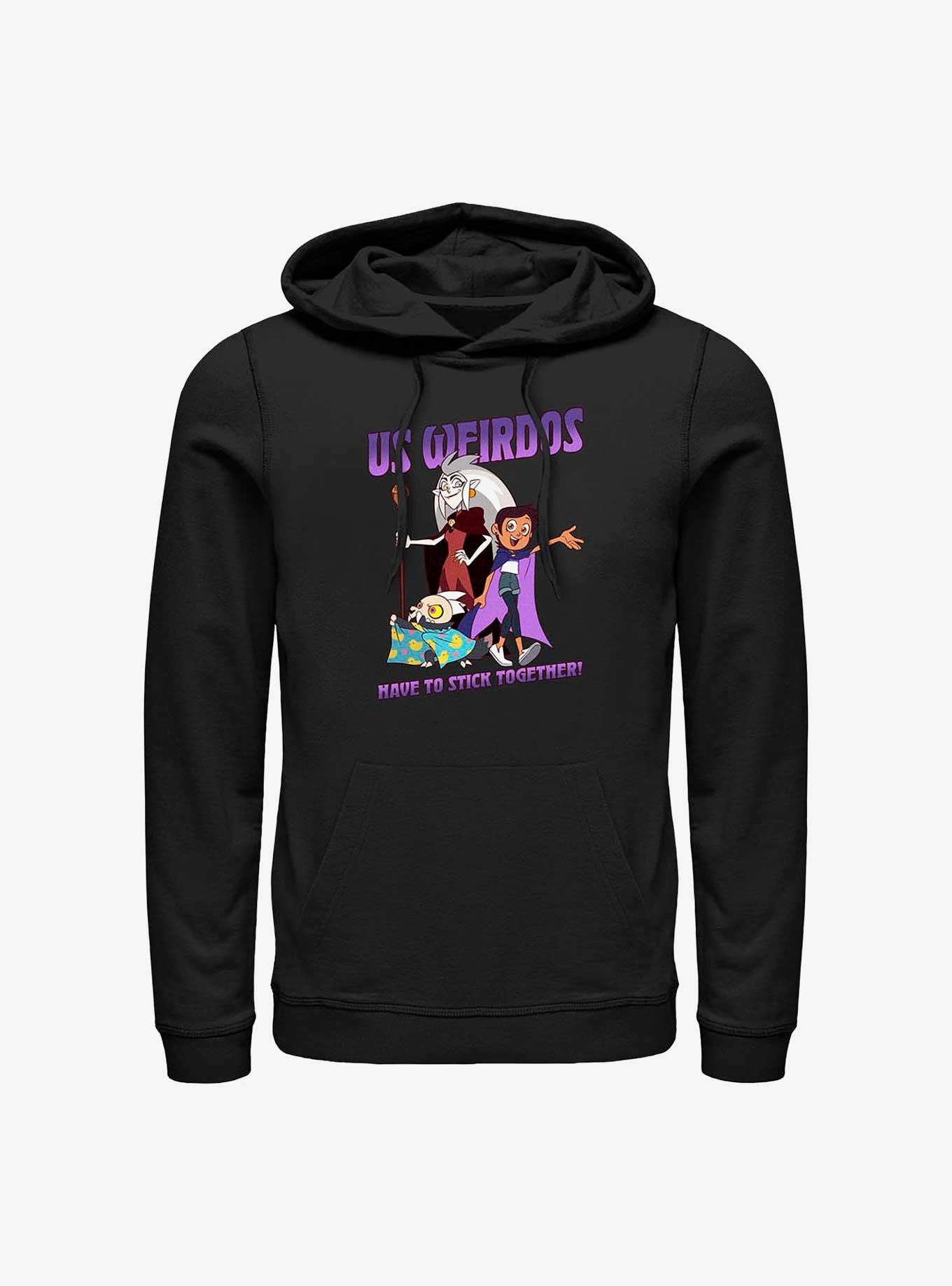 Disney The Owl House Weirdos Unite Hoodie, BLACK, hi-res