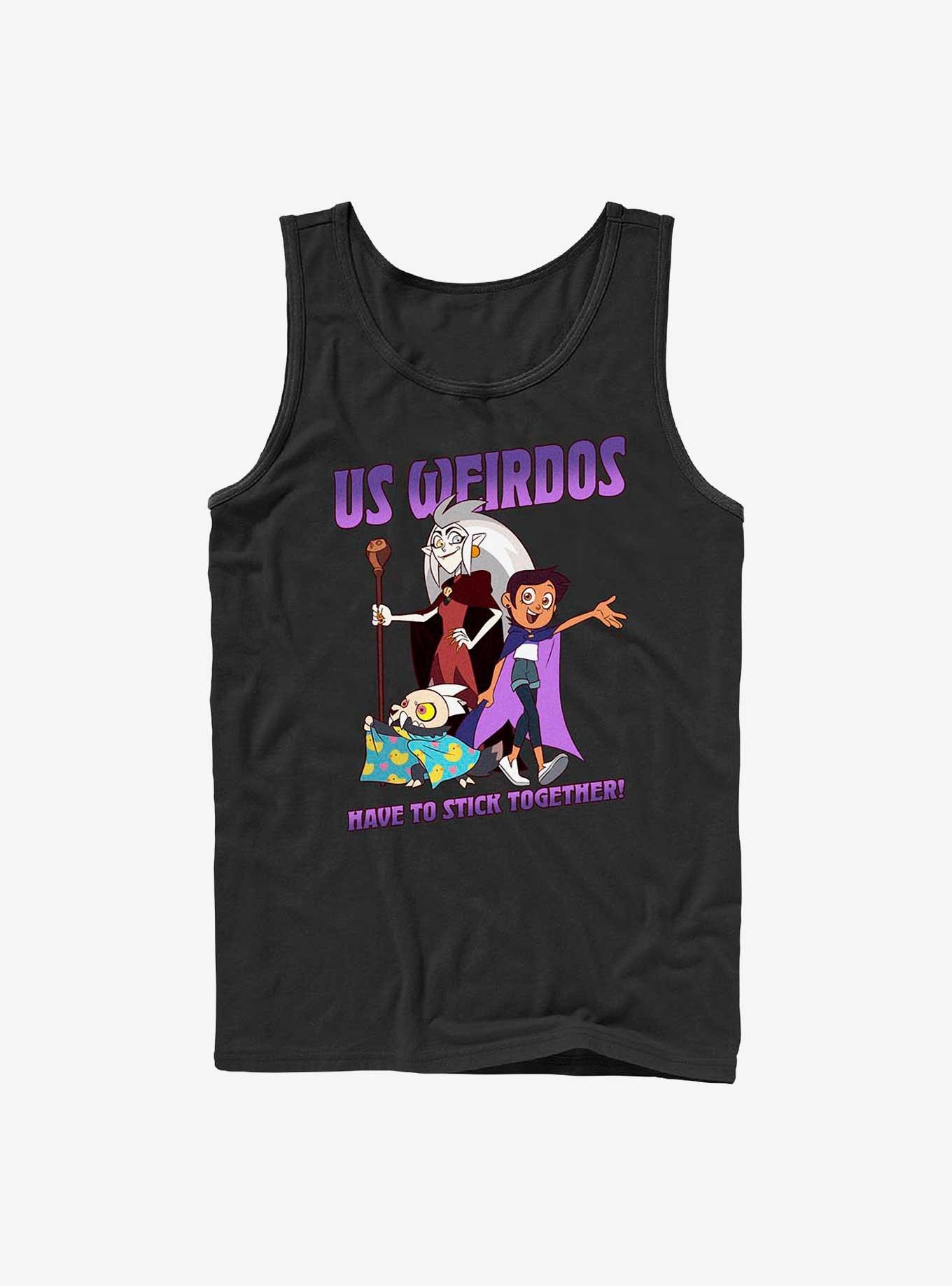 Disney The Owl House Weirdos Unite Tank, BLACK, hi-res