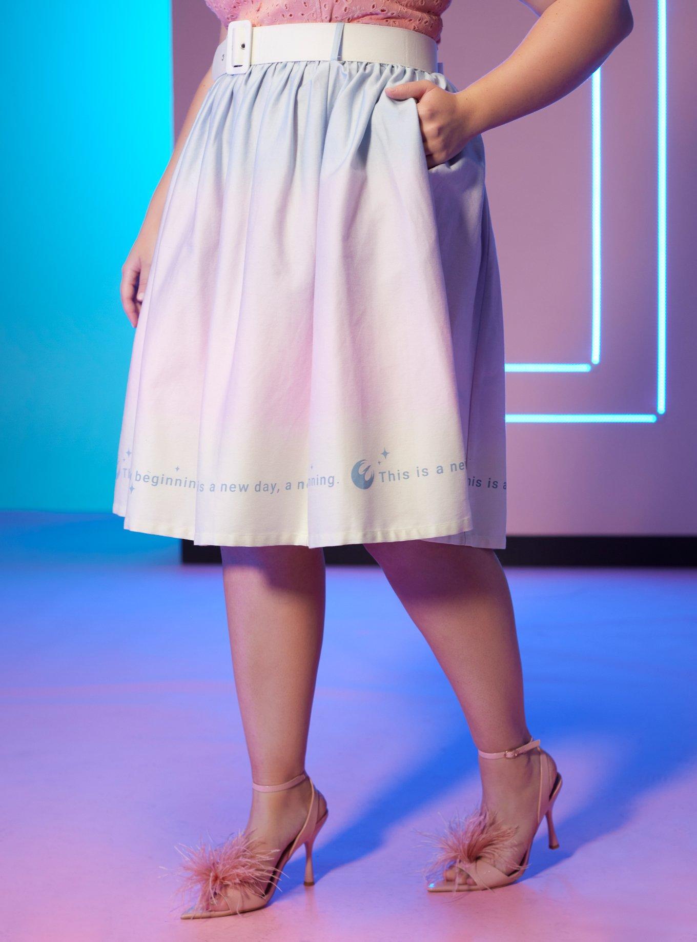 Her Universe Star Wars Rebels Ombre Retro Skirt Plus Size, MULTI, hi-res
