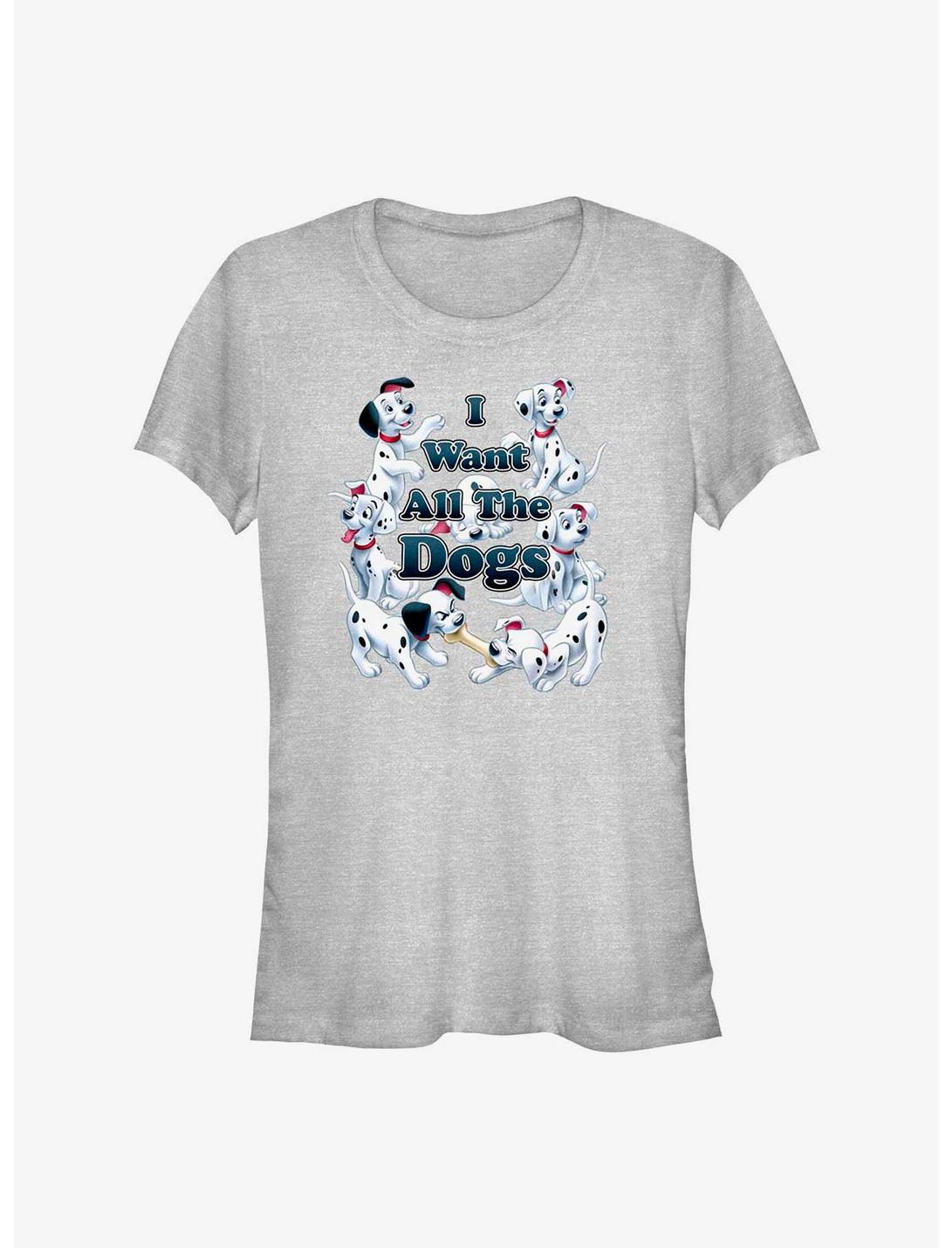 Disney 101 Dalmatians I Want All The Dogs Girls T-Shirt, ATH HTR, hi-res