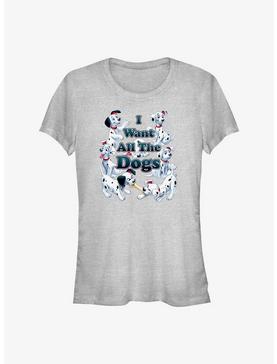 Disney 101 Dalmatians I Want All The Dogs Girls T-Shirt, ATH HTR, hi-res