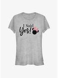 Disney Minnie Mouse I Said Yes Girls T-Shirt, ATH HTR, hi-res