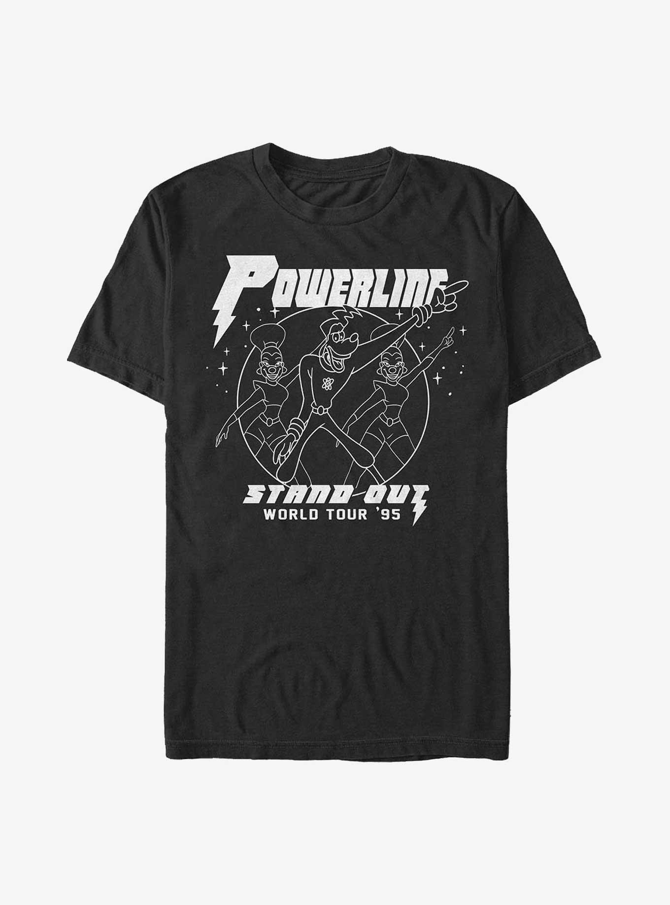 Disney A Goofy Movie Powerline Stand Out World Tour '95 T-Shirt