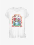 Disney Alice In Wonderland Alice Lockup Girls T-Shirt, WHITE, hi-res