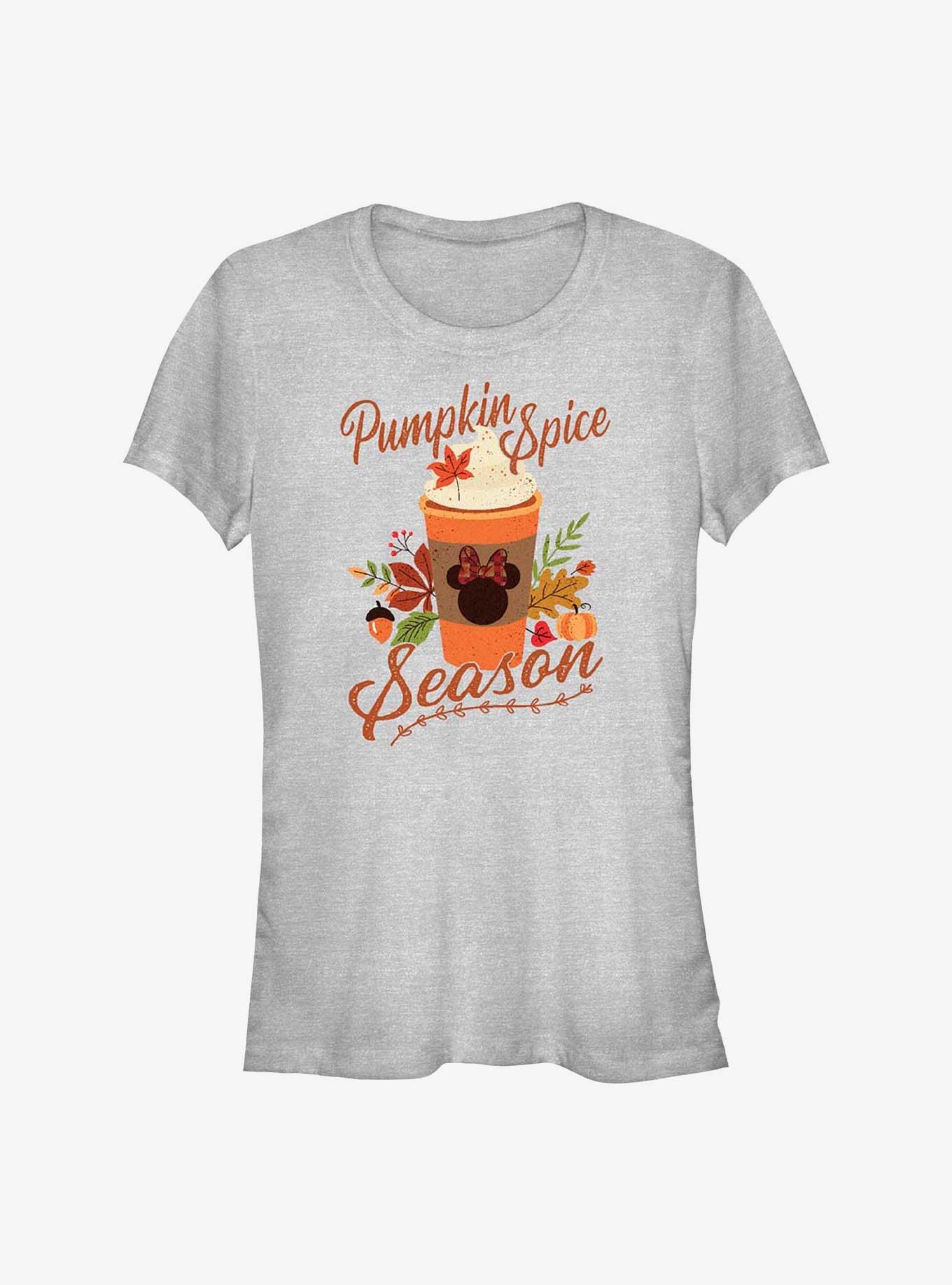 Disney Minnie Mouse Pumpkin Spice Season Girls T-Shirt, ATH HTR, hi-res