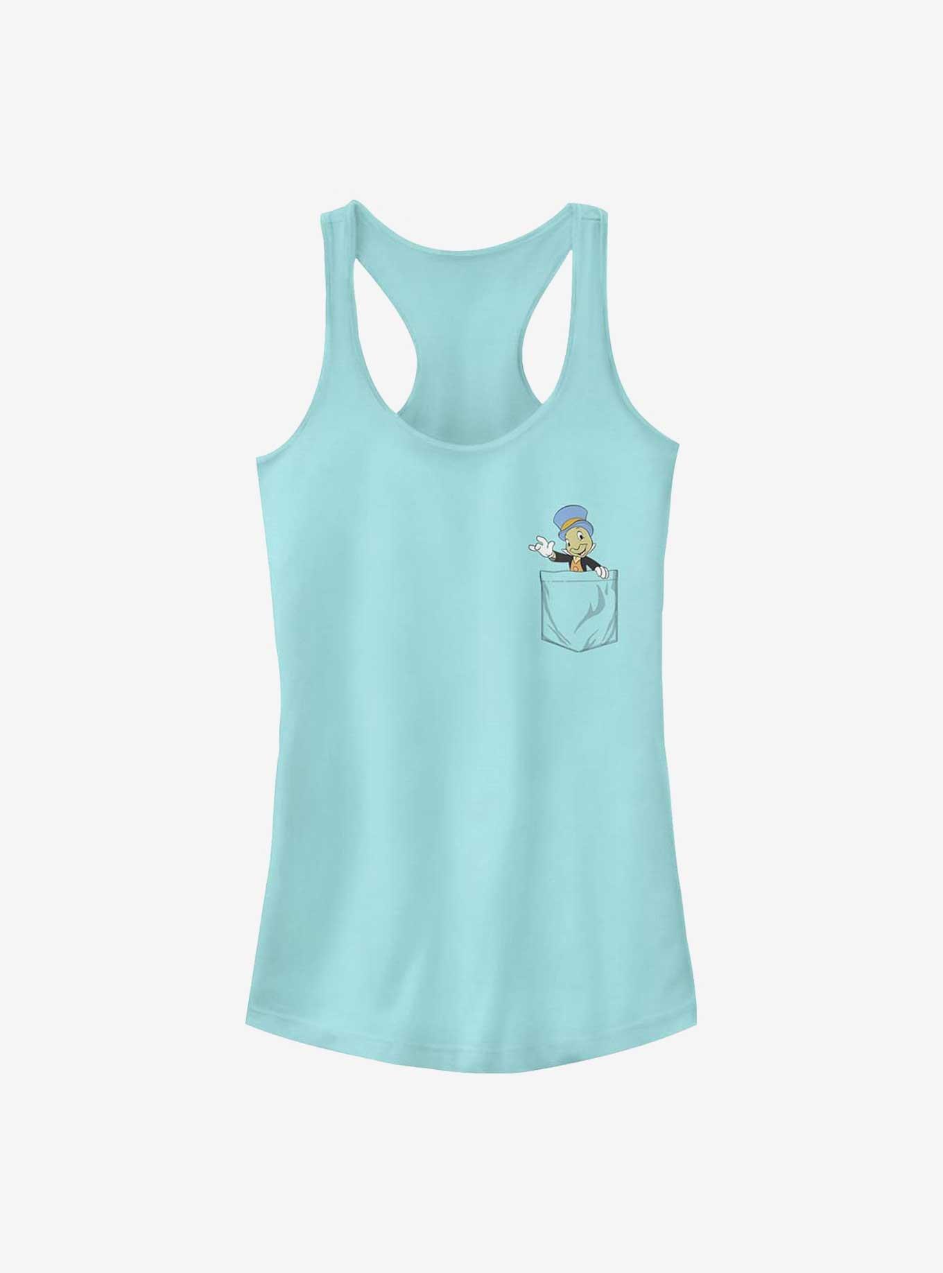 Disney Pinocchio Jiminy Cricket In Pocket Girls Tank, CANCUN, hi-res