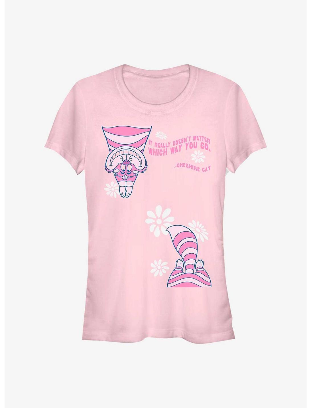 Disney Alice In Wonderland Cheshire Split Girls T-Shirt, LIGHT PINK, hi-res